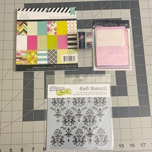Scrapbook bundle 6 x 6 paper pad and more
